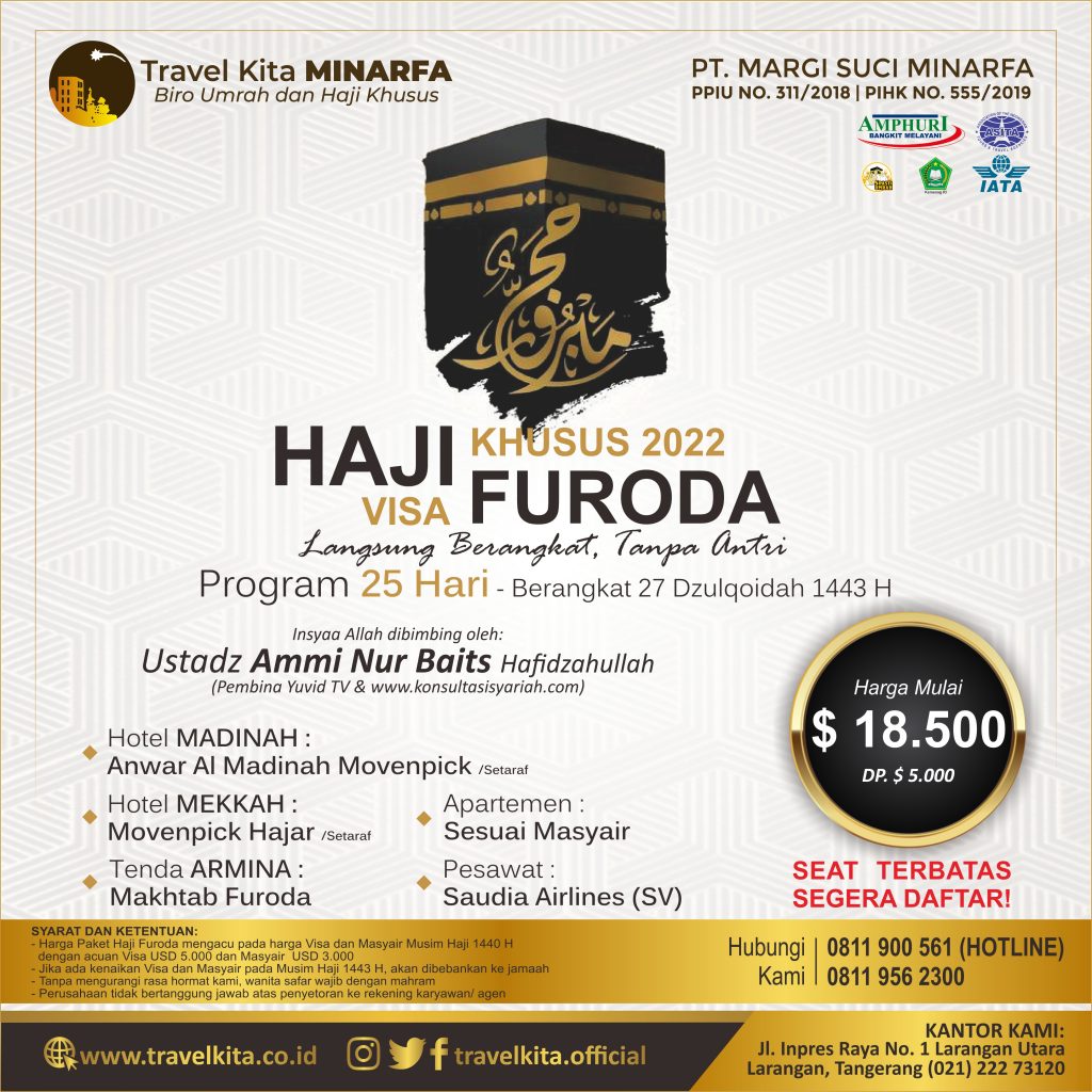 Haji Furoda 2022 - Travel Kita MINARFA