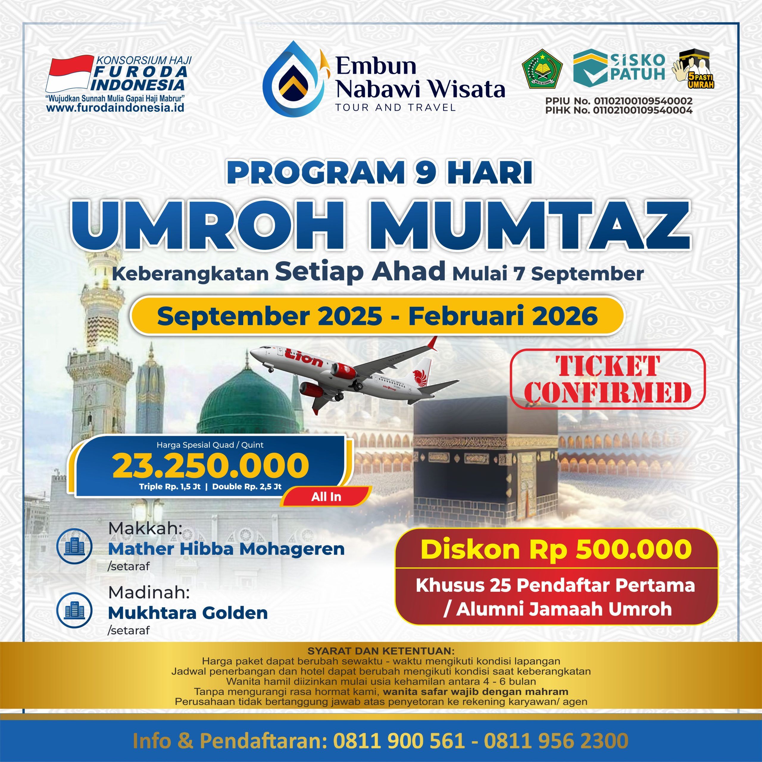 UMROH MUMTAZ SEPT – FEB 2026